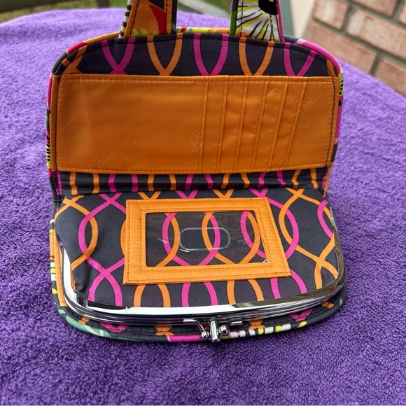 Vera Bradley Jazzy Blooms Kiss n Snap Wallet - Picture 4 of 7